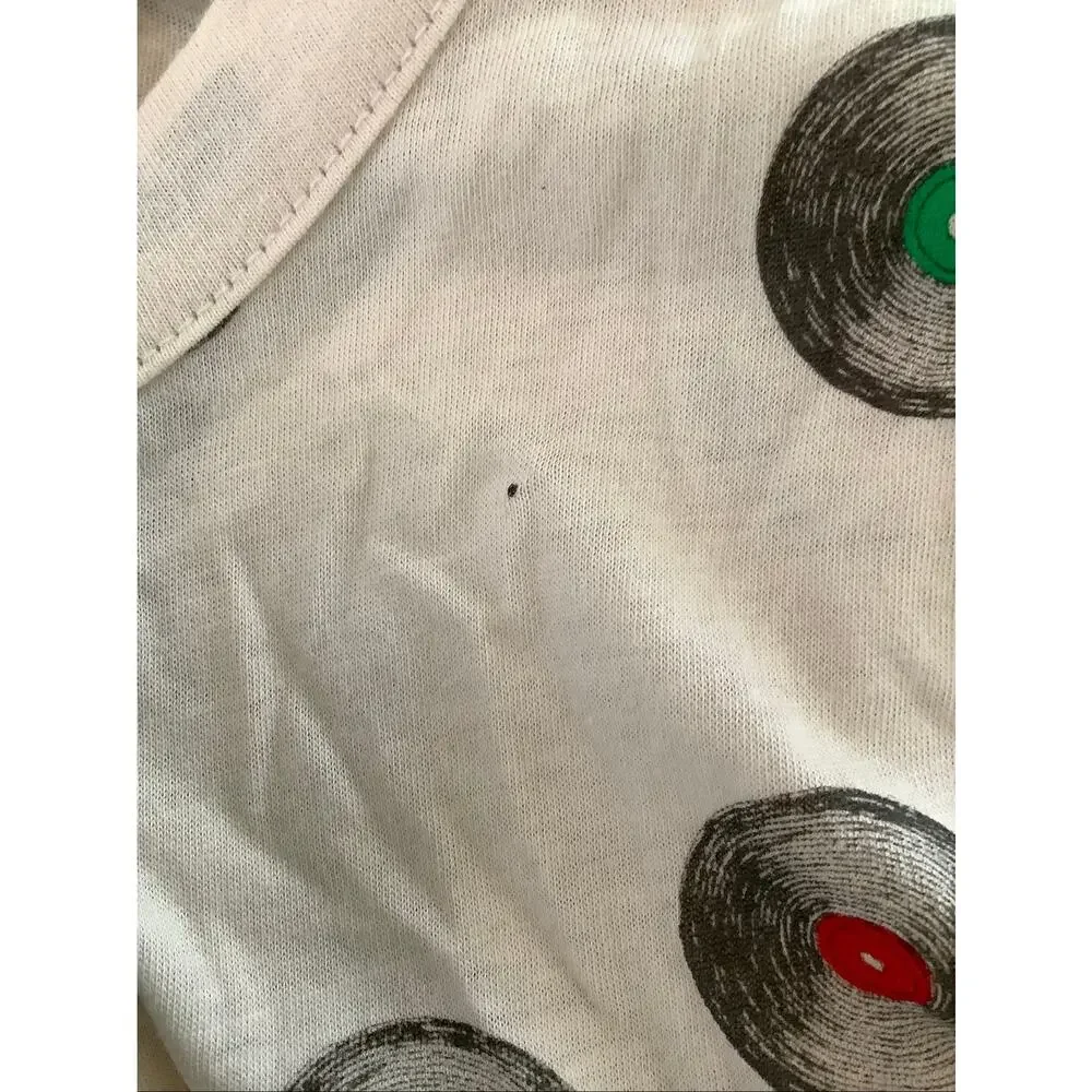 Chaser Kids 14 Cream Vinyl Record Long Sleeve T Shirt Streetwear Vintage V7-15